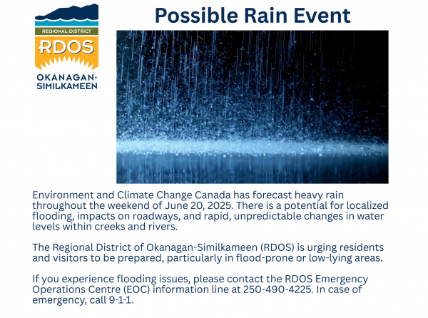 Possible Rain Event June 2025